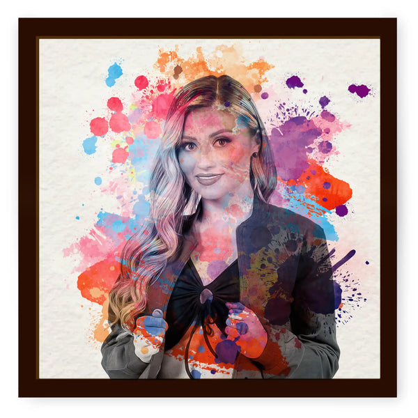 Personalized Colored Splash Style Painting