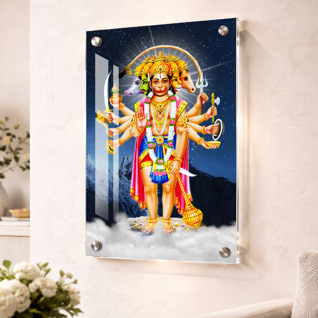 Panchmukhi Hanuman Acrylic Print Wall Art – Ritwikas