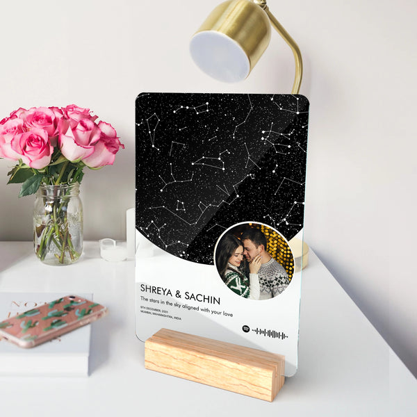 Personalized Star Map Picture Plaque