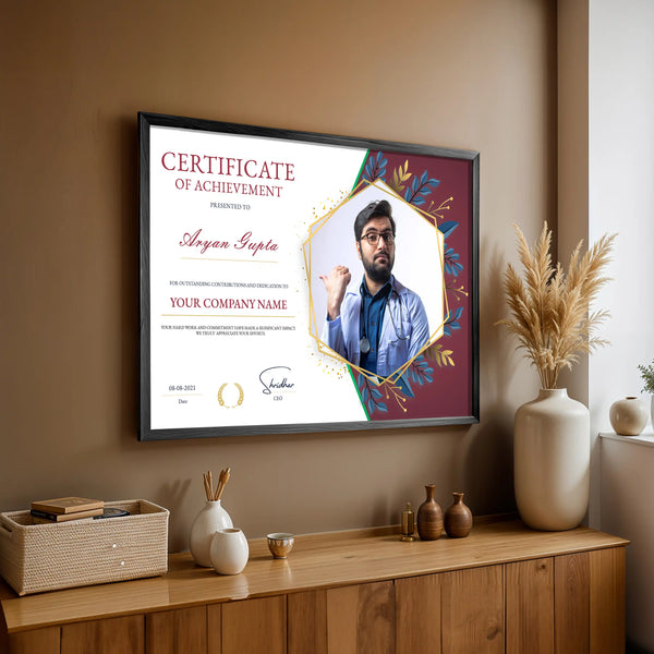 Personalized Certificate of Achievement With Picture