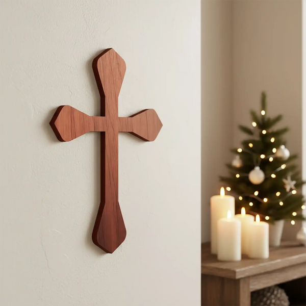 Wooden Decorative Jesus Cross Symbol Wall Hanging