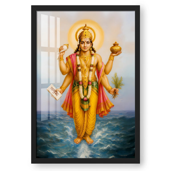 Divine Dhanvantari – The Healer’s Blessing Artwork