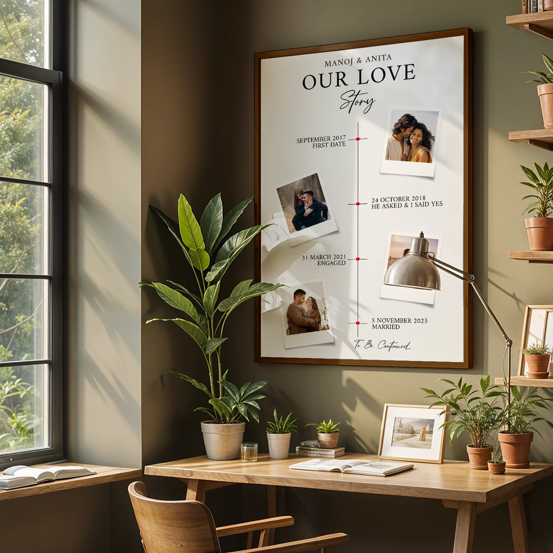 Our Love Story Customized Frame – Wedding & Engagement – Ritwikas