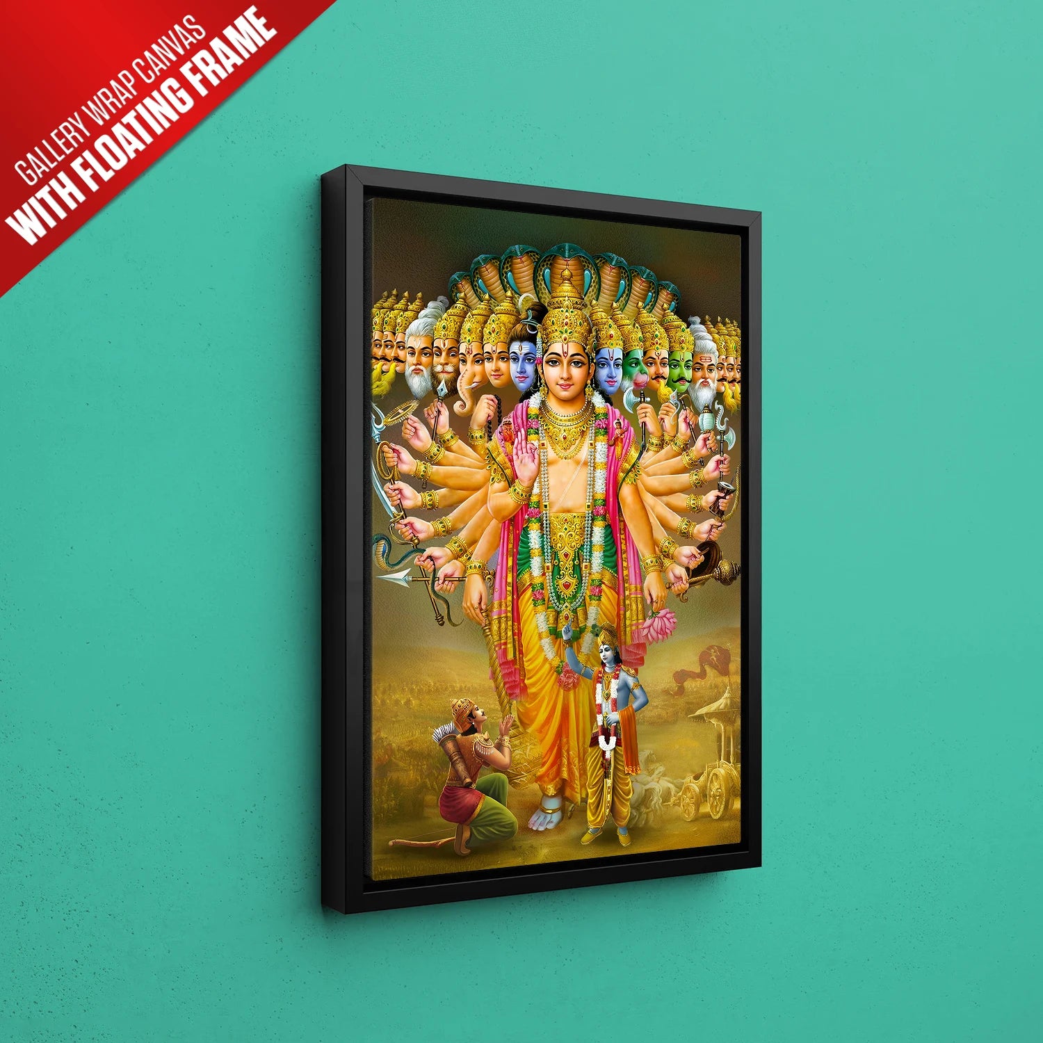 Krishna Roop Divine Lord Krishna Virat Roop Spiritual Art - Bhagavad Gita – Ritwikas