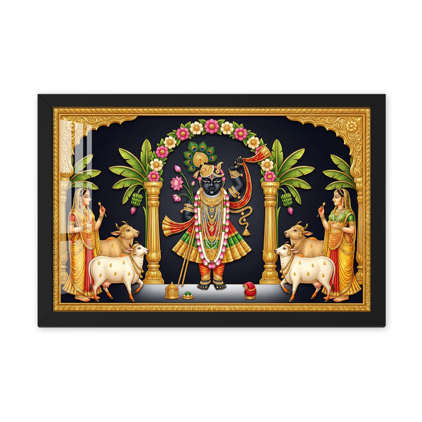 Shrinathji Pichwai Painting – Traditional Nathdwara Krishna Artwork