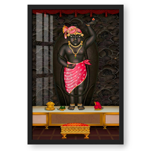 Shreenathji Mangala Darshan Portrait – Nathdwara Krishna Artwork
