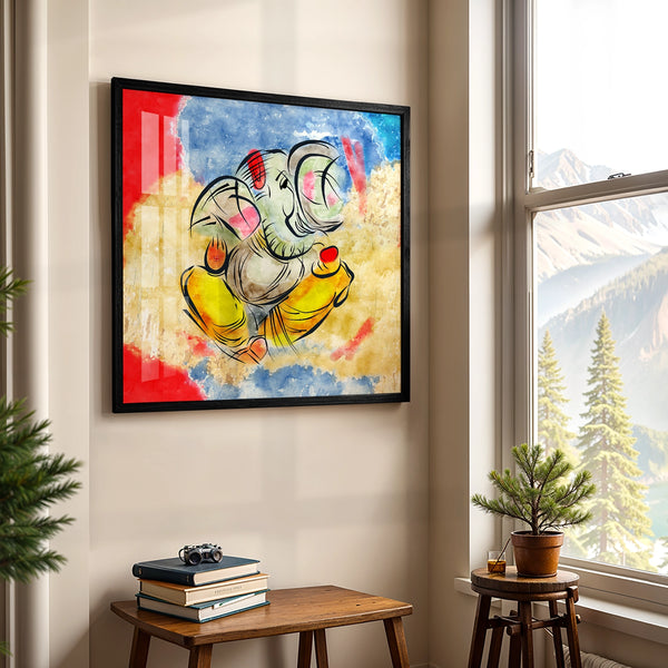 Lord Ganesh Premium Wall Art Painting