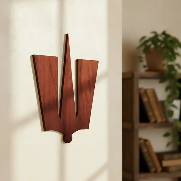 Wooden Shri Hari Vishnu Tilak Cutout Wall Art