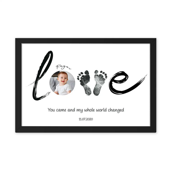 Personalized LOVE Artwork – Baby’s First Keepsake