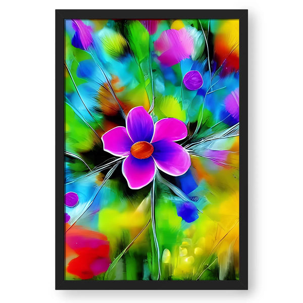 Colored Flower Lucid Background