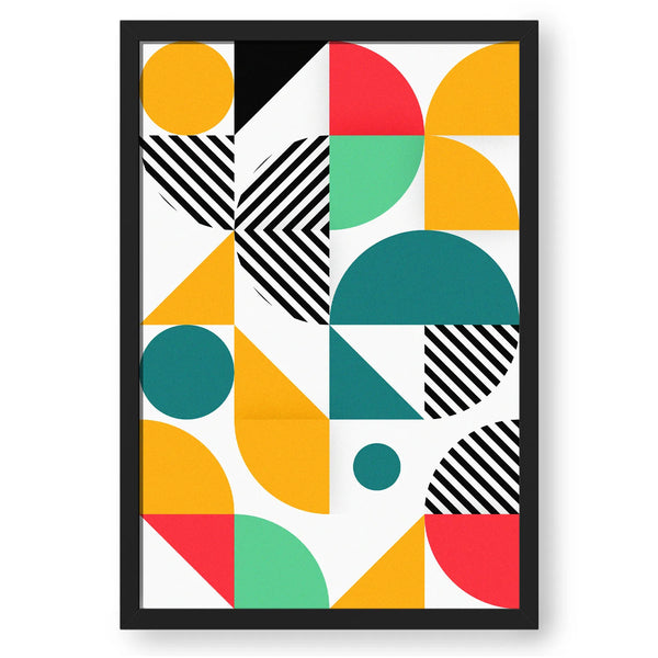 Colorful Geometric Pattern Wall Art - II