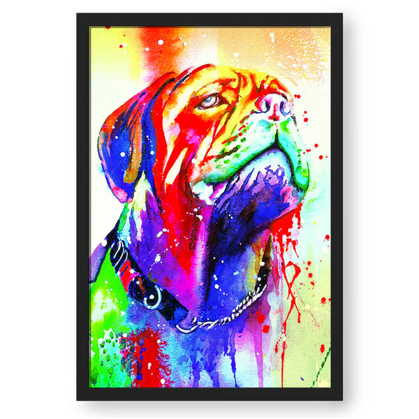 Psychedelic Bulldog Color Splash