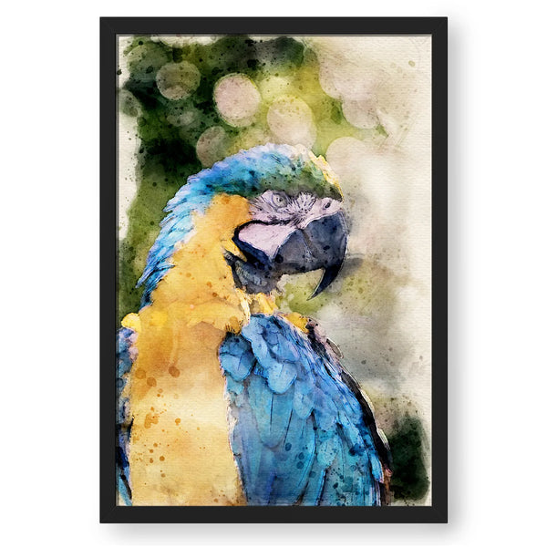 Large Macaw Portrait Abstract