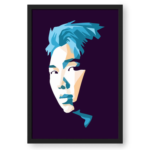 Kim Nam-Joon aka RM (BTS) Abstract Portrait