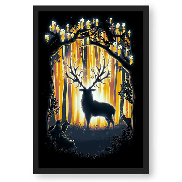 Reindeer & Forest Creatures - Silhouette