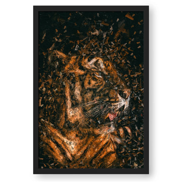 Relaxing Tiger Abstract