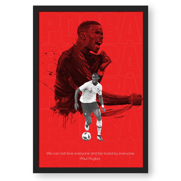 Paul Pogba Art Work With His Own Quote