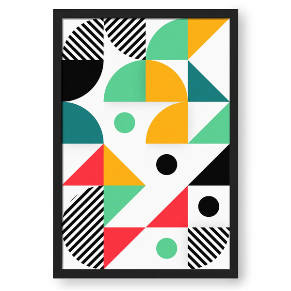 Colorful Geometric Pattern Wall Art - III