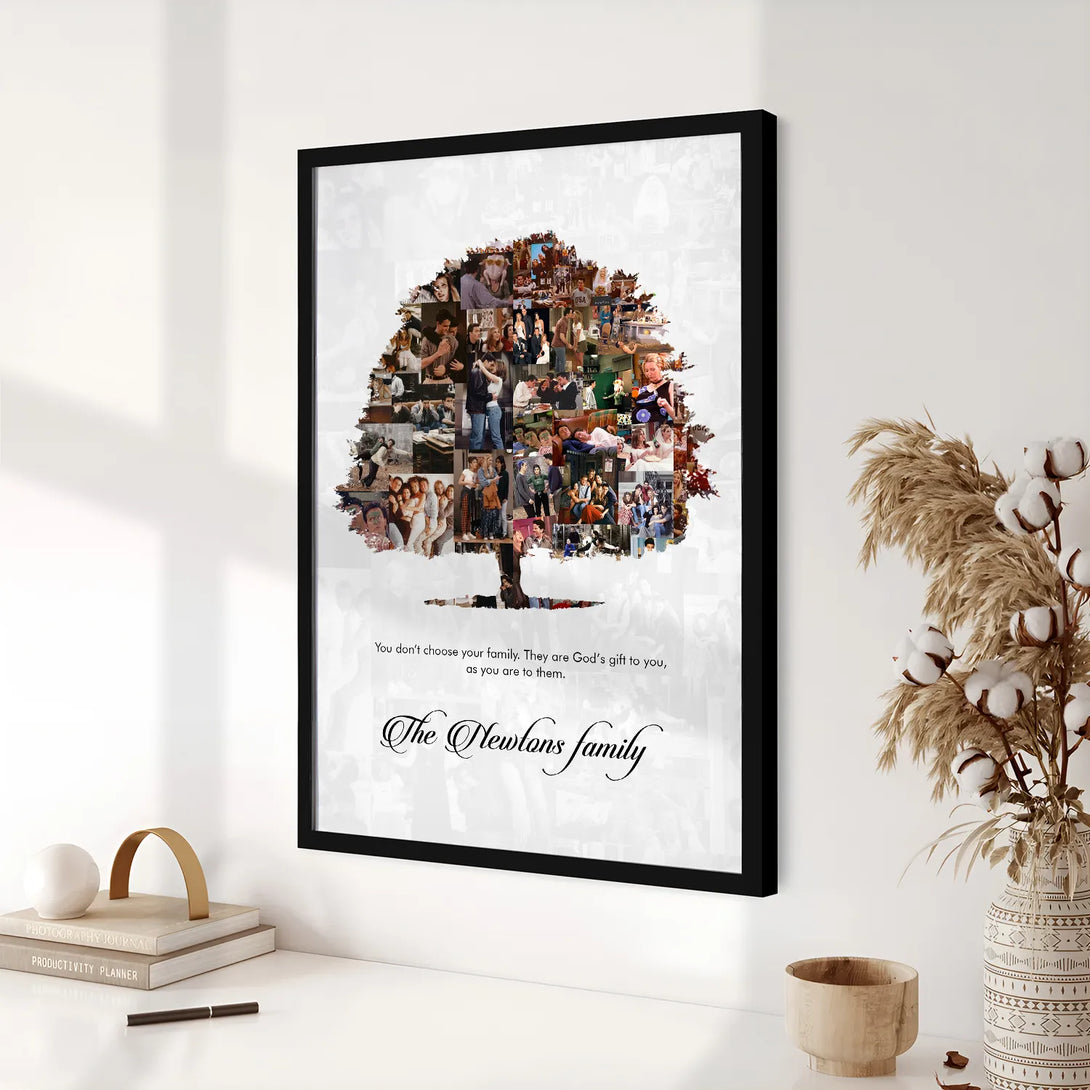Personalized Family Tree Collage With Message – Ritwikas