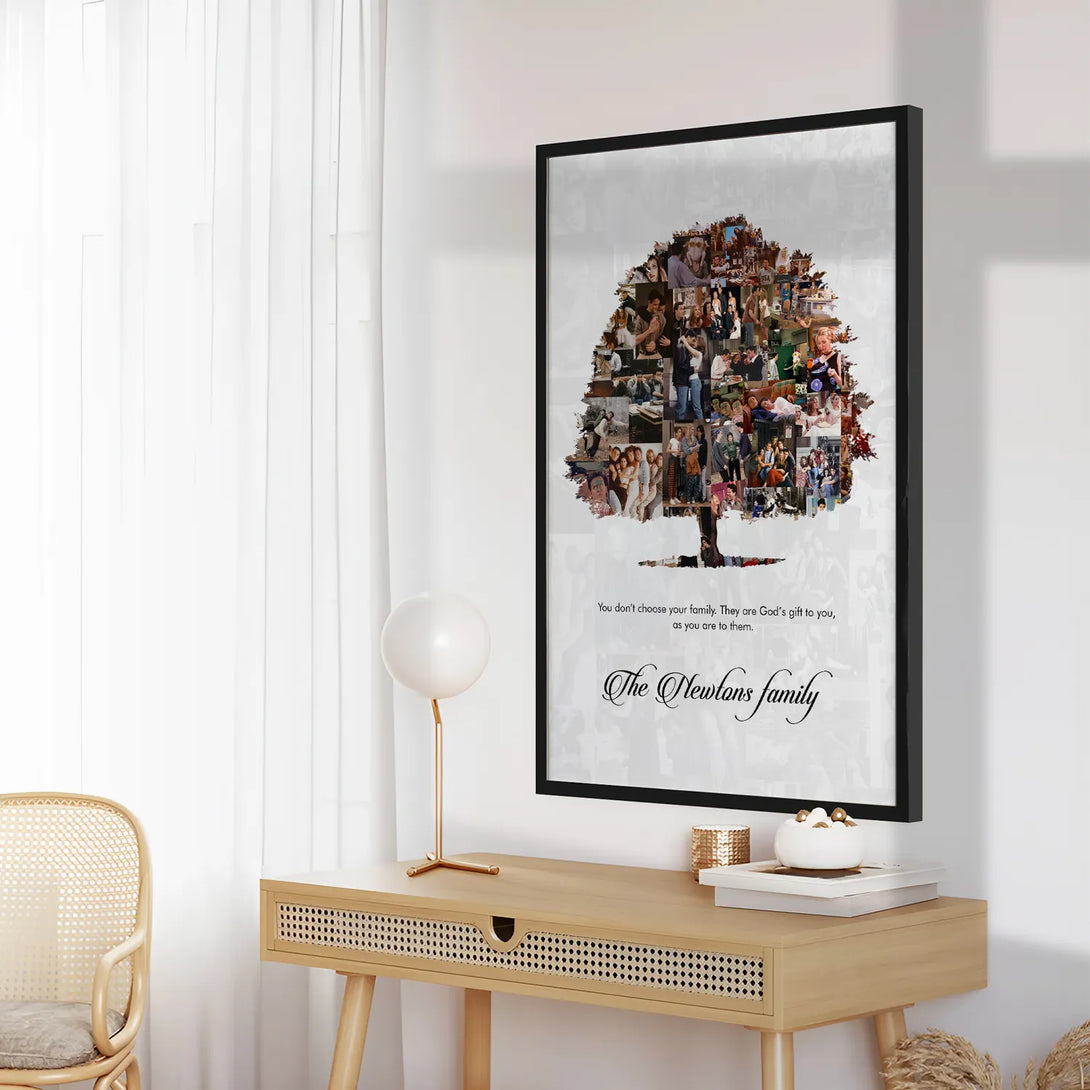 Personalized Family Tree Collage With Message – Ritwikas